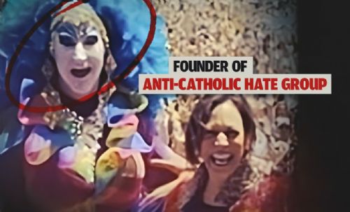 YouTube Censors Ad Exposing Kamala Harris Posing With Head of Anti-Christian Group